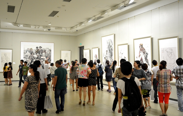 海南省琼台画院作品展在我馆开展
